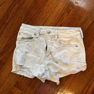 American Eagle bleach dye shorts